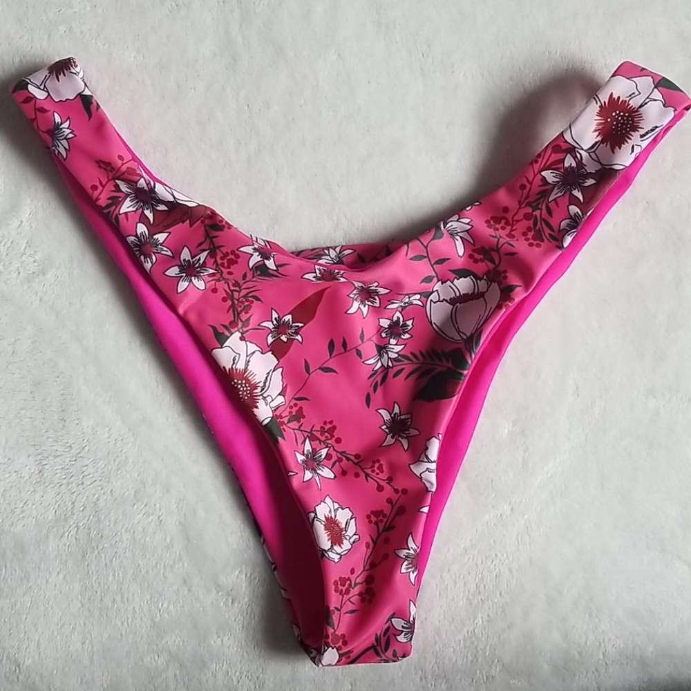 Pink bikini bottoms
